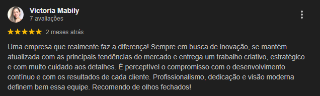 agencia de mkt depoimentos clientes